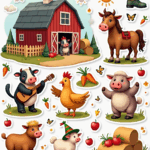Kids Stickers - Sheet v6